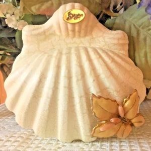Rare Vintage Italian Berger Clam Shell Trinket Box